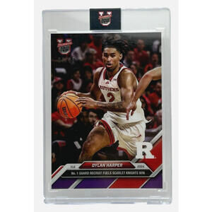 2024 Bowman U Now #5 Dylan Harper Rutgers/ Spurs Rookie Purple Parallel 04/25
